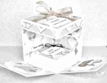 Exploding box chrzest personalizacja scrapbooking kartki wrzosowisko, pamiątka, prezent