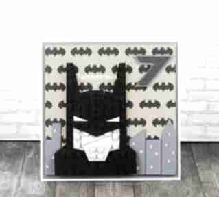 urodzinowa scrapbooking kartki tworzone noca batman, urodziny