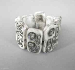 „kamienna” santin biżuteria, bransoleta, ceramika, efektowna, uniwersalna