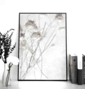 Plakat - 40x50 cm botaniczny, plakaty raspberryem boho, grafiki, natura, styl w domu