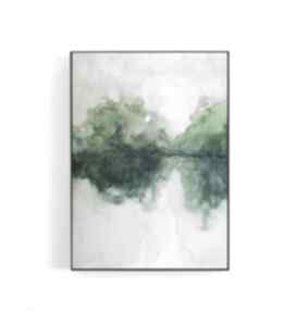 formatu 18x24 cm paulina lebida akwarela, pejzaż, mostek, drzewa