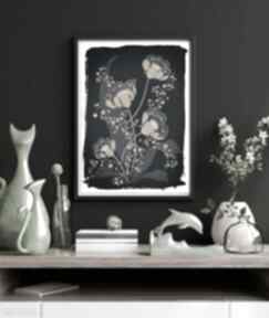 Kwiaty 50x70cm małgorzata domańska plakat - obraz, sztuka, dom, ilustracja