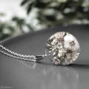 Naszyjnik z naturalnymi w wisiorki bioevgenika jewelry wisiorek z kwiatami, biżuteria
