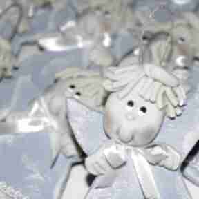 14 milusińskich aniołów z masy solnej, dekoracja na różne okazje, prezent dla gości świąteczne