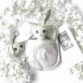 Króliczek z łóżeczkiem - limonka seria kochany domek maskotki mały koziołek królik, zestaw