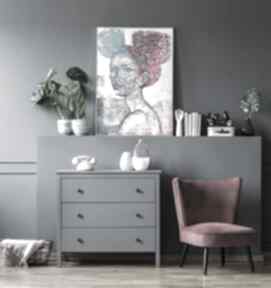 100x70 cm - lolita plakaty gabriela krawczyk plakat, wydruk, grafika, kobieta, twarz, portret