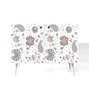 Komoda "credenza double" w stylu mid ze - modern folk dekoracje art and texture sklejki