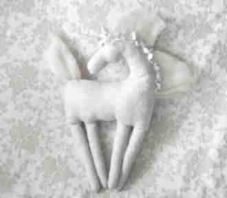 Bajkowy - niebiański maskotki bajkoszycie jednorożec, koń, konik, dekoracja, kwiatuszki