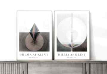 Zestaw pastelowych plakatów hilma af klint - format 30x40 cm hogstudio plakaty, plakat