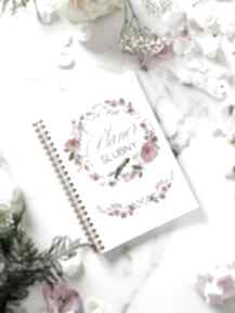 Planer notes kalendarz panny młodej ślub druk love