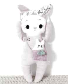 Królik jagódka maskotki madika design różowy króliczek, prezent dla dziewczynki, miękka