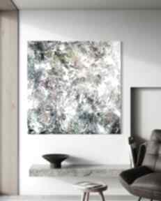 Obraz 100x100 abstrakcja by ferens, na płótno, modne malarstwo, nowoczesny, do salonu