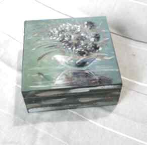 Szkatułka " w wazonie" pudełka marina czajkowska dom, obraz, 4mara, prezent