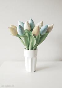 Bawełniane tulipany dekoracje jobuko, bukiet, z materiału, dzień, matki