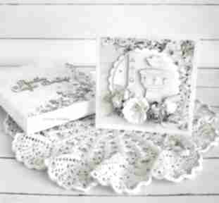 Chrzest chrzciny - pamiątka scrapbooking kartki vairatka handmade