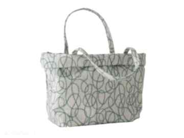 0005 szaro niebieska torebka shopper bag 3w1 ekologiczna torba