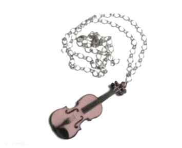Duży naszyjnik skrzypce theresa ursulas jewelry, muzyczny, decoupage