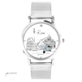 Zegarek, time to travel zegarki yenoo bransoletka, grafika, rzym, podróż, prezent