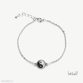 Mini bransoletka yin yang laluv symbol, harmonia, japonia, feng, shui, modny