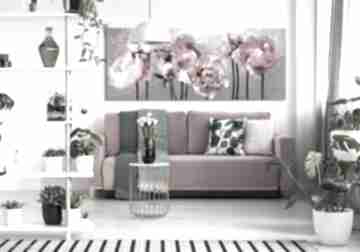 Obraz kwiaty piwonie, do salonu: sypialni grafika z kwiatami rośliny