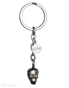 Brelok do kluczy brązowa czaszka kryształowa czacha skull swarovski® elements breloki sotho