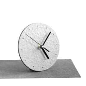 Minimalistyczny okrągły zegar zegary studio blureco nowoczesny stojący, do sypialni, dodatki
