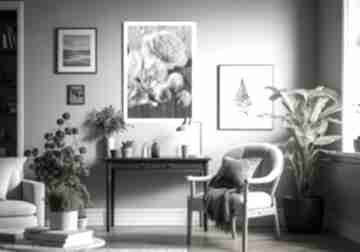 Obraz do drukowany na płótnie piwonii 04185 format 50x70cm dom ludesign gallery kwiaty, piwonie