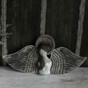 ceramiczny - sitan dekoracje smokfa anioł, prezent, ślub, aniołek, nad drzwi