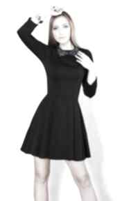 Sukienka zuza mini czarna livia clue, wizytowa, rozkloszowana, elegancka, zwiewna, fashion