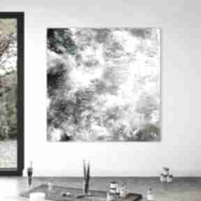 Obraz abstrakcja 100x100 cm by ferens duży, wielkoformatowy, na płótnie, nowoczesny do salonu