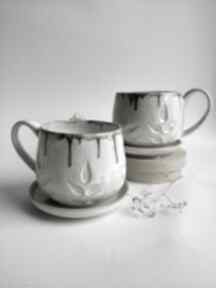 Kubek do herbaty ceramika ceramiczny kawy, filiżanka ze spodkiem kubki kate maciukajc