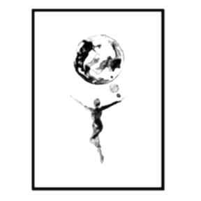 Liquid mind 2, plakat autorski 50x70 cm plakaty aleksandrab, grafika, minimalizm