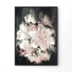 Plakat obraz kwiaty abstrakcja 50x70 cm B2 hogstudio