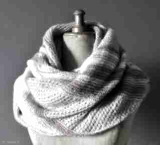 Asymetryczna duża chusta szaliki the wool art, prezent, kobieca, naszyję, na drutach