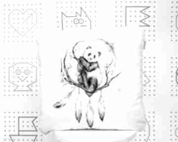 Poduszka jasiek panda boho 46x46 dla dziecka nuva art dekoracyjna