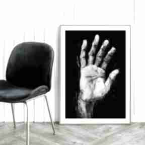 Plakat dla mężczyzny biało czarny - format 50x70 cm plakaty hogstudio