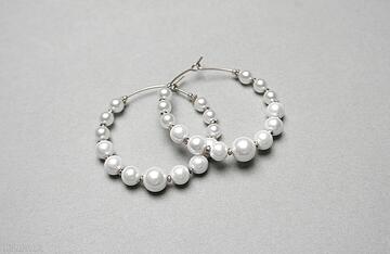 Alloys collection - wianki pearls kolczyki ki ka pracownia koła, perły seashell, stal