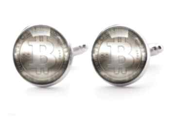Bitcoin spinki mankietów moneta hazard pieniądz ręcznie robione