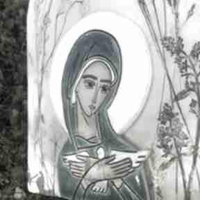 ceramiczna pneumatofora, matka niosąca ducha świętego smokfa ikona, boża, ślub, prezent
