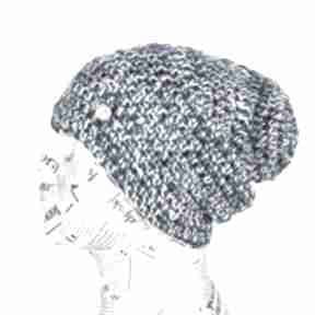 062 czapka beanie kolorowa ciepąła włóczka go deco, ciepła, unisex, wełna