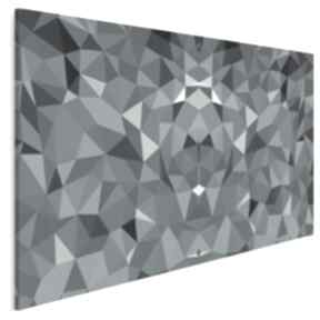 Obraz na płótnie - błękit 120x80 cm 50101 vaku dsgn kryształ, geometryczny, trójkąty
