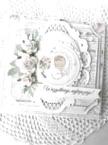 Urocza urodzinowa scrapbooking z lesnej chatki kartka, prezent, urodziny, życzenia