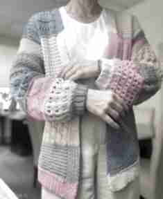 bellino handmade swetry happy czapy bawełna, kardigan, kolorowy na drutach, letni, sweter bez