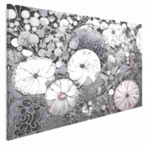 Obraz na płótnie - kwiaty fioletowe bukiet barw 120x80 cm 104401 vaku dsgn z kwiatami, obrazy