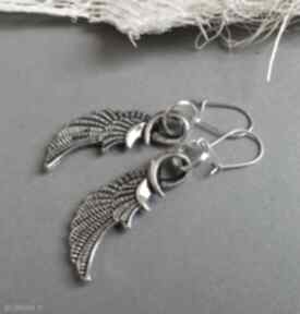 Skrzydlate III judith bijoux skrzydła, pióro, metal, srebro