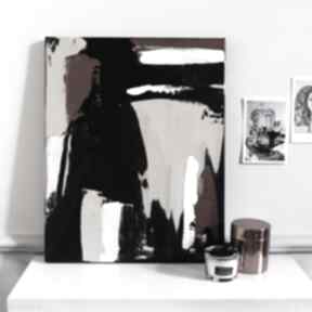 Abstrakcja obraz nowoczesny akrylowy "mistyka" do salonu wirginia bryll minimalizm, wnętrze