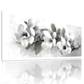 Obraz drukowany na płótnie kwiaty magnolii w pastelowych barwach - format 147x60cm 03149