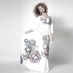 Flora - suknia ślubna w kwiaty ślub milita nikonorov, sukienka, folklor