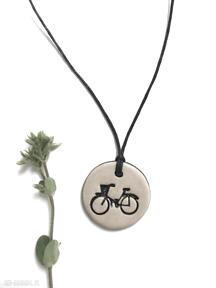 Wisiorek z ceramika ana rower, ceramiczny, wisior, z rowerem, dla fanów roweru
