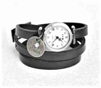 motywujący skórzany zegarki wrzosowisko zegarek, skóra, motywacja, swarovski, prezent